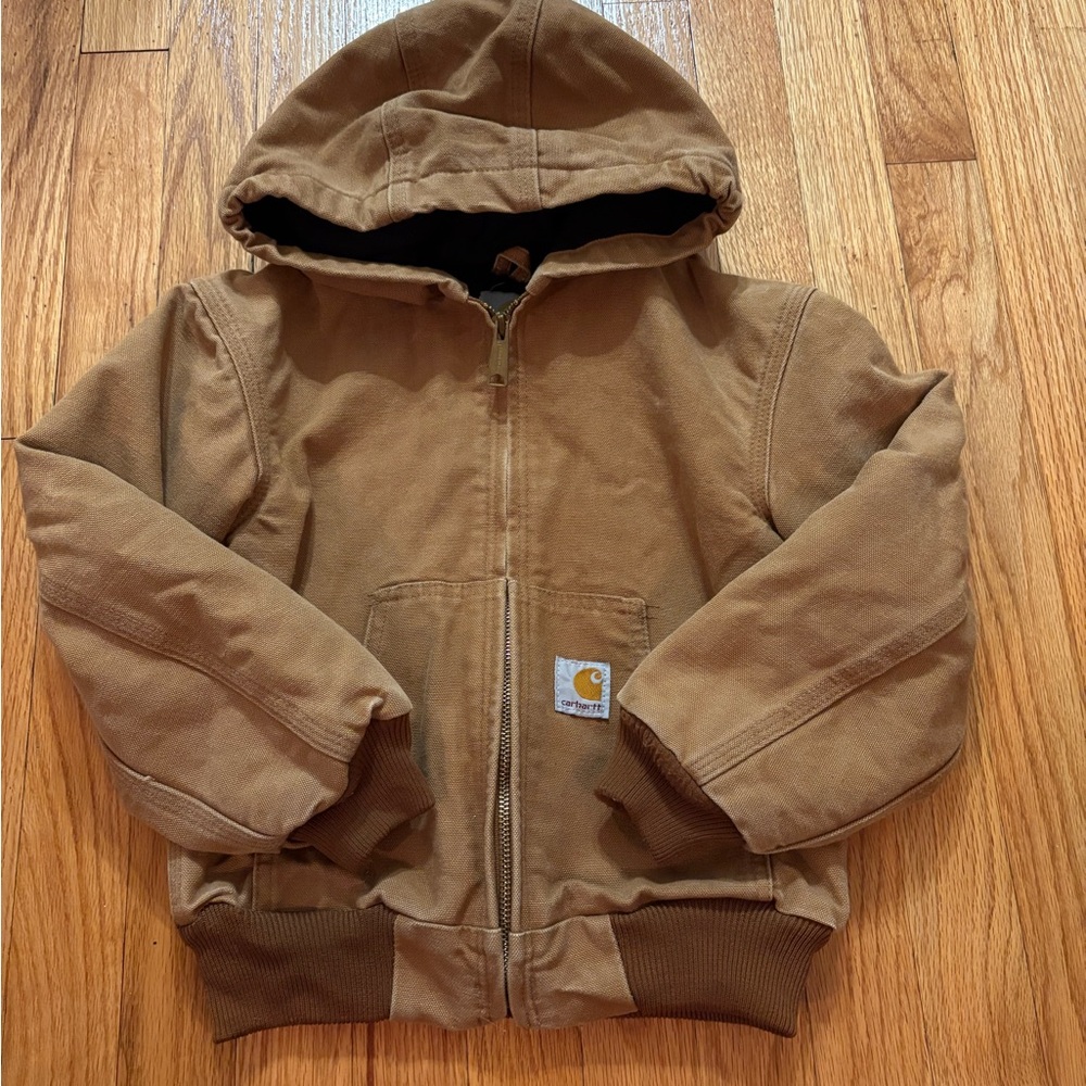 Carhartt Kids Tan Hooded Sweatshirt